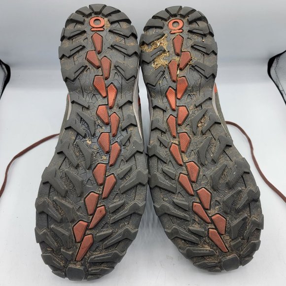 Oboz Sypes Mens 12 Gray Hiking Boots Mid Leather B-Dry Waterproof Camping main image 8